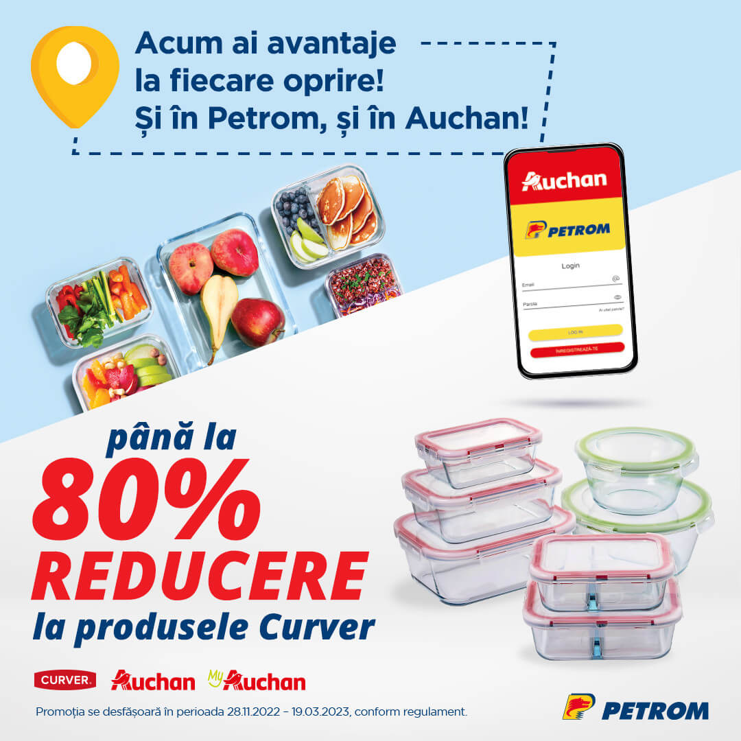 Noua promoție Auchan și Petrom te așteaptă